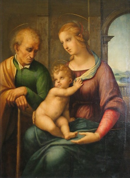 Holy Family depicting an older Joseph