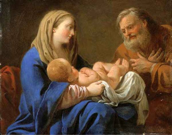 Holy Family depicting a young Joseph